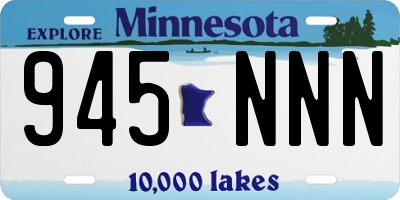 MN license plate 945NNN