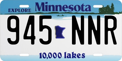 MN license plate 945NNR
