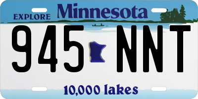 MN license plate 945NNT