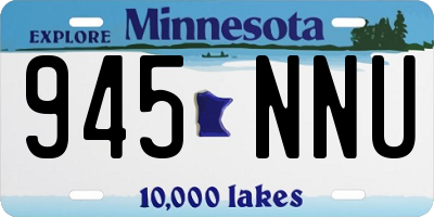 MN license plate 945NNU
