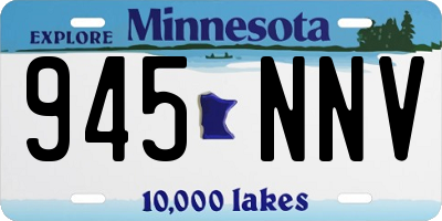 MN license plate 945NNV