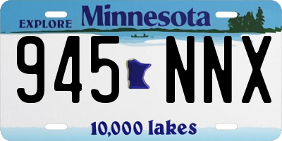 MN license plate 945NNX