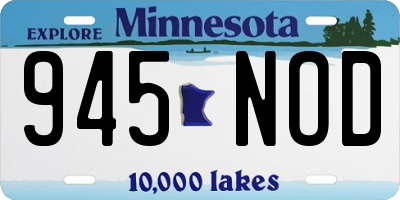 MN license plate 945NOD