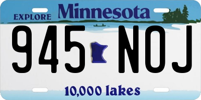 MN license plate 945NOJ