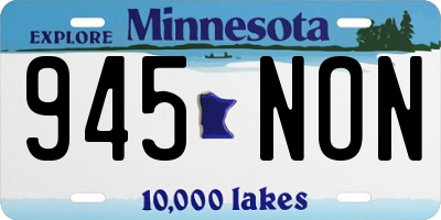 MN license plate 945NON