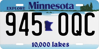 MN license plate 945OQC