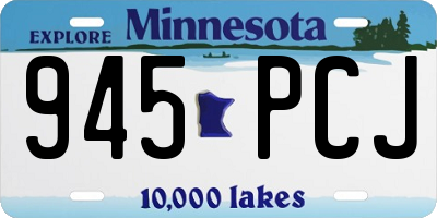 MN license plate 945PCJ