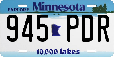 MN license plate 945PDR