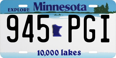 MN license plate 945PGI