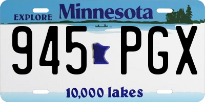 MN license plate 945PGX