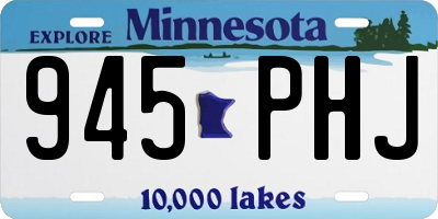 MN license plate 945PHJ