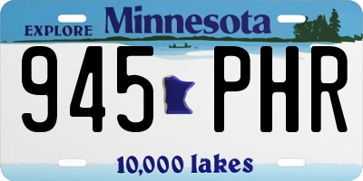 MN license plate 945PHR