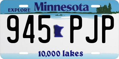 MN license plate 945PJP