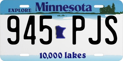 MN license plate 945PJS