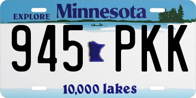 MN license plate 945PKK