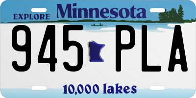 MN license plate 945PLA