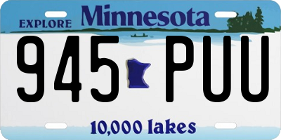 MN license plate 945PUU