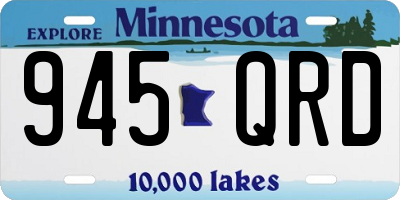 MN license plate 945QRD