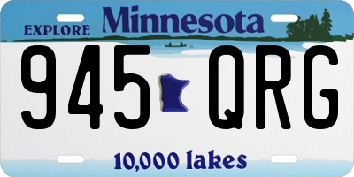 MN license plate 945QRG