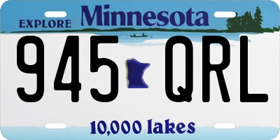 MN license plate 945QRL