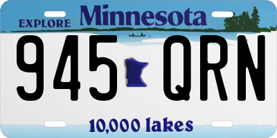 MN license plate 945QRN