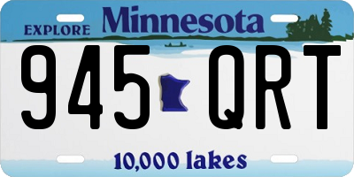 MN license plate 945QRT