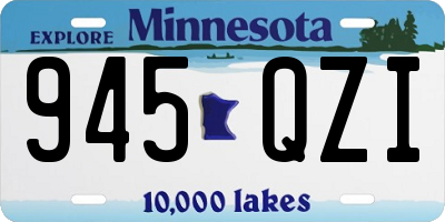 MN license plate 945QZI