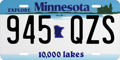 MN license plate 945QZS