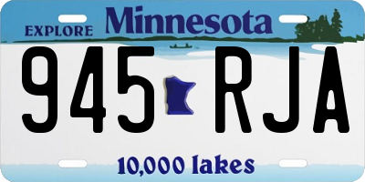 MN license plate 945RJA