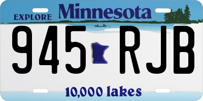 MN license plate 945RJB