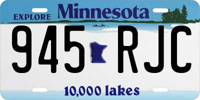 MN license plate 945RJC