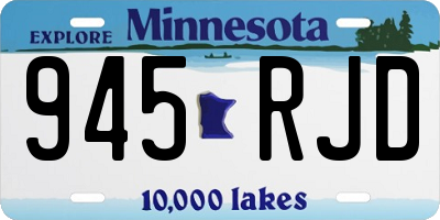 MN license plate 945RJD
