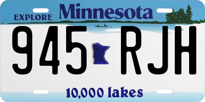 MN license plate 945RJH