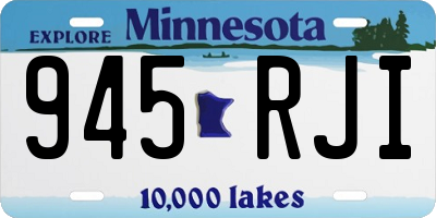 MN license plate 945RJI