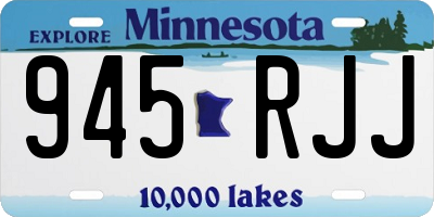 MN license plate 945RJJ
