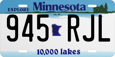 MN license plate 945RJL