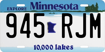 MN license plate 945RJM