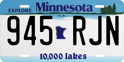 MN license plate 945RJN