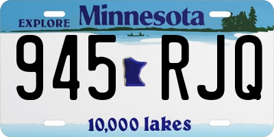 MN license plate 945RJQ