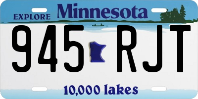 MN license plate 945RJT
