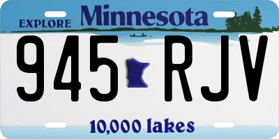 MN license plate 945RJV
