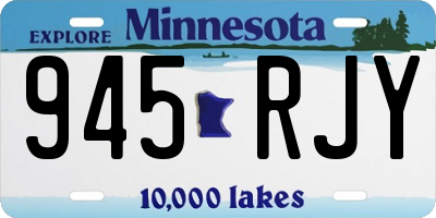 MN license plate 945RJY