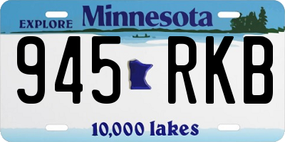 MN license plate 945RKB