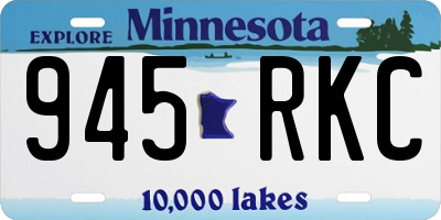 MN license plate 945RKC