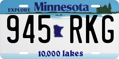 MN license plate 945RKG