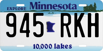 MN license plate 945RKH