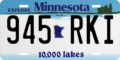 MN license plate 945RKI