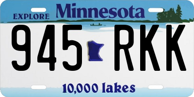 MN license plate 945RKK