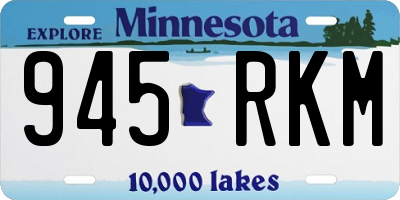 MN license plate 945RKM