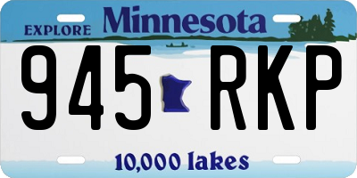 MN license plate 945RKP